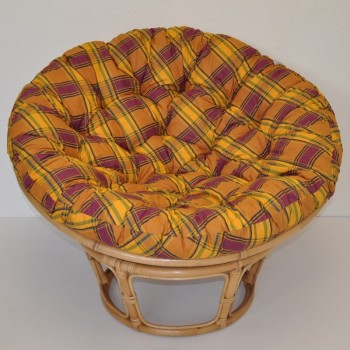 Ratanový PAPASAN 110 cm medový okrový CZ - RATANOVÝ NÁBYTEK - Křesla - Papasany