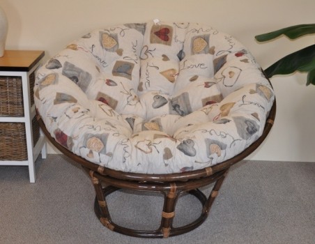 Polstr na křeslo PAPASAN 110 cm srdce LOVE - DOPLŇKY - Polstry a polštáře - Polstry na křeslo PAPASAN
