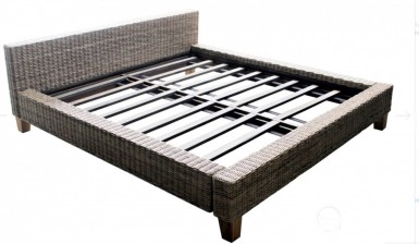 Ratanová postel DIMA 180 kubu grey - RATANOVÝ NÁBYTEK - Postele - Postele