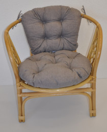 Polstr na křeslo BAHAMA šedý melír - DOPLŇKY - Polstry a polštáře - Polstry na RATANOVÁ křesla