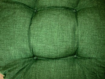 Ratanový PAPASAN 110 cm bílý tmavě zelený melír - RATANOVÝ NÁBYTEK - Křesla - Papasany