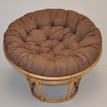 Polstr na křeslo PAPASAN 115 cm hnědý melír - DOPLŇKY - Polstry a polštáře - Polstry na křeslo PAPASAN
