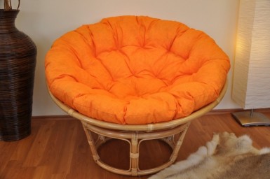 Polstr na křeslo PAPASAN 115 cm oranžový melír - DOPLŇKY - Polstry a polštáře - Polstry na křeslo PAPASAN