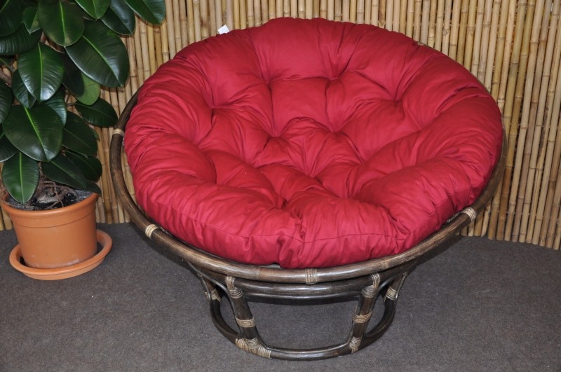 Ratanový PAPASAN 115 cm hnědý KEPR