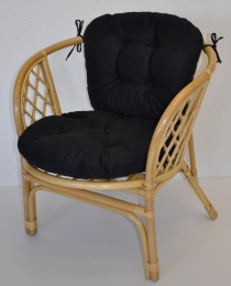 Polstr na křeslo BAHAMA černý kepr - DOPLŇKY - Polstry a polštáře