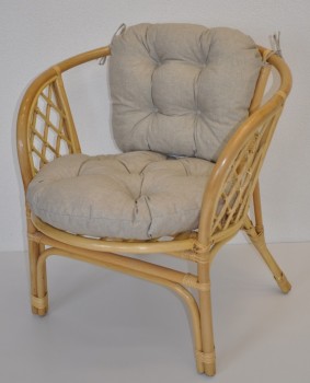 Polstr na křeslo BAHAMA tmavě béžový melír - POLSTRY A POLŠTÁŘE - Polstry na RATANOVÁ křesla