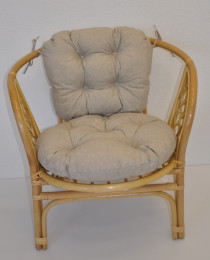 Polstr na křeslo BAHAMA tmavě béžový melír - POLSTRY A POLŠTÁŘE - Polstry na RATANOVÁ křesla