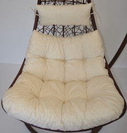 Polstr na závěsnou houpačku MARGARITA látka béžový melír - DOPLŇKY - Polstry a polštáře