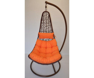 Polstr na závěsnou houpačku MARGARITA látka oranžový melír - DOPLŇKY - Polstry a polštáře - Polstry na ZÁVĚSNÉ houpačky