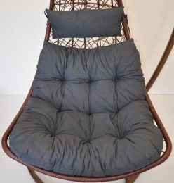 Polstr na závěsnou houpačku MARGARITA látka tmavě šedý melír - DOPLŇKY - Polstry a polštáře