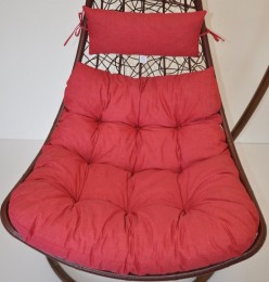 Polstr na závěsnou houpačku MARGARITA látka vínový melír - DOPLŇKY - Polstry a polštáře