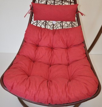 Polstr na závěsnou houpačku MARGARITA látka vínový melír - DOPLŇKY - Polstry a polštáře - Polstry na ZÁVĚSNÉ houpačky