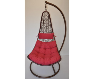 Polstr na závěsnou houpačku MARGARITA látka vínový melír - DOPLŇKY - Polstry a polštáře - Polstry na ZÁVĚSNÉ houpačky