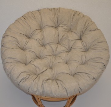 Polstr deluxe na PAPASAN 110 cm tmavě béžový melír - DOPLŇKY - Polstry a polštáře - Polstry na křeslo PAPASAN