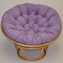 Ratanový PAPASAN 110 cm medový fialový melír - RATANOVÝ NÁBYTEK - Křesla