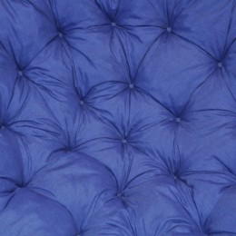 Ratanový PAPASAN 110 cm medový polstr tmavě modrý melír - RATANOVÝ NÁBYTEK - Křesla - Papasany