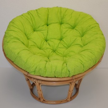 Polstr deluxe na PAPASAN 100 cm  světle zelený melír - DOPLŇKY - Polstry a polštáře - Polstry na křeslo PAPASAN