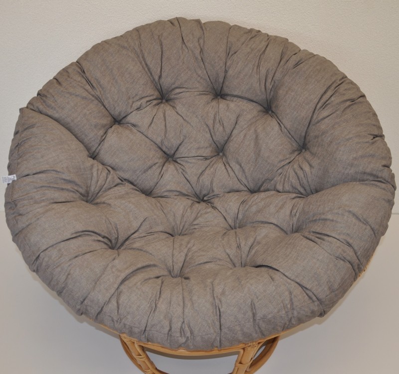 Polstr deluxe na PAPASAN 100 cm šedý melír