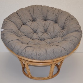 Polstr deluxe na PAPASAN 100 cm šedý melír - DOPLŇKY - Polstry a polštáře - Polstry na křeslo PAPASAN