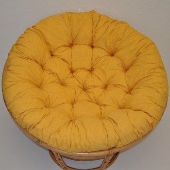Polstr deluxe na PAPASAN 100 cm žlutý melír - DOPLŇKY - Polstry a polštáře - Polstry na křeslo PAPASAN