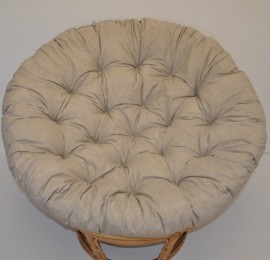 Polstr na křeslo PAPASAN 115 cm tmavě béžový melír - DOPLŇKY - Polstry a polštáře - Polstry na křeslo PAPASAN