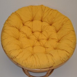 Polstr na křeslo PAPASAN 115 cm žlutý melír - DOPLŇKY - Polstry a polštáře - Polstry na křeslo PAPASAN