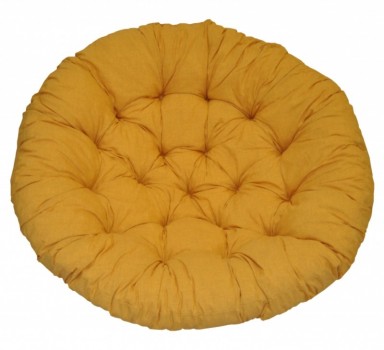 Polstr na křeslo PAPASAN 115 cm žlutý melír - DOPLŇKY - Polstry a polštáře - Polstry na křeslo PAPASAN
